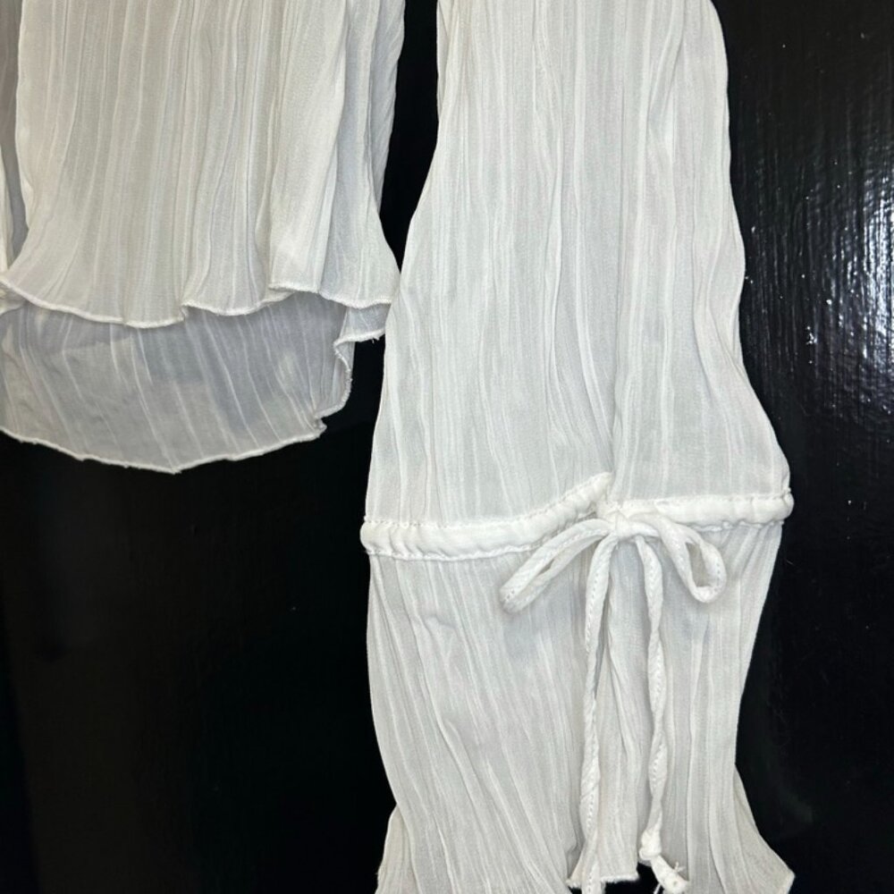 Mesh Ruffle Shirt - Picture 5 of 7